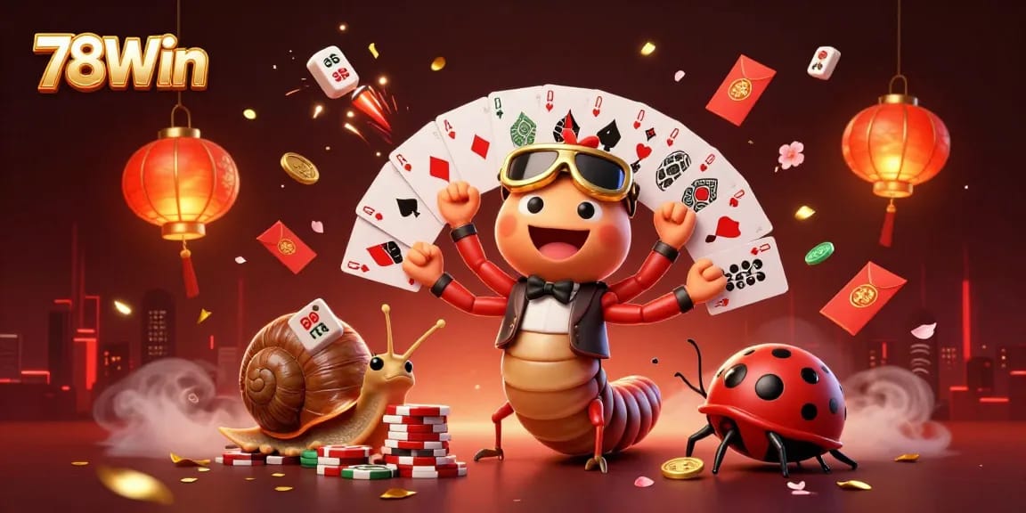 78Win features a vibrant casino scene with animated characters and dynamic gaming elements.