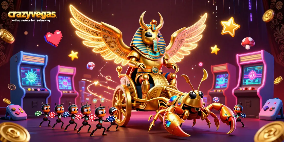 Experience the excitement of crazyvegas online casinos for real money with an exciting 3D gaming scene.