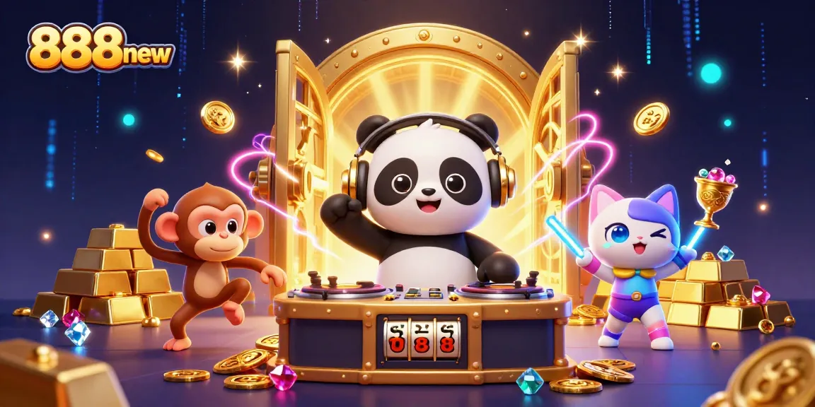 Experience thrilling slots and jackpots at 888new with vibrant characters and rich treasures