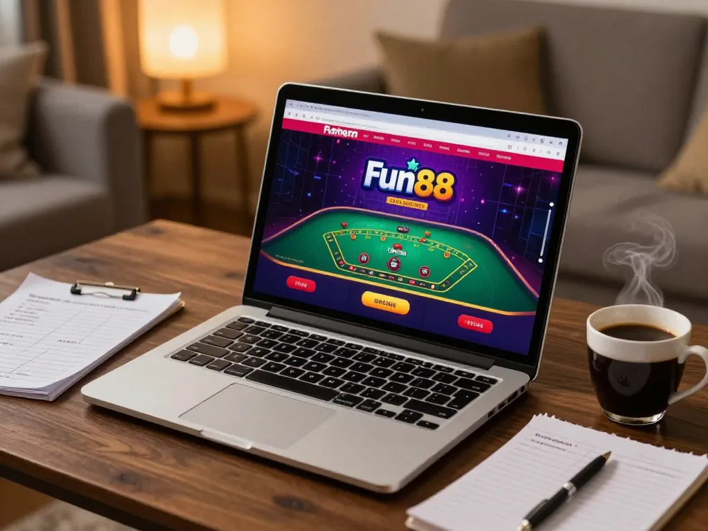 Play fun88 online blackjack while enjoying a cozy home gaming atmosphere with strategic notes.