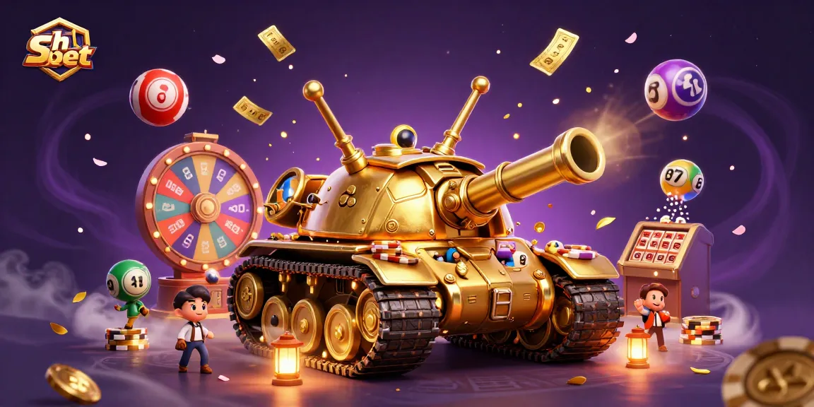 Win big with Sh bet in a vibrant 3D casino scene featuring an animated golden beetle tank.