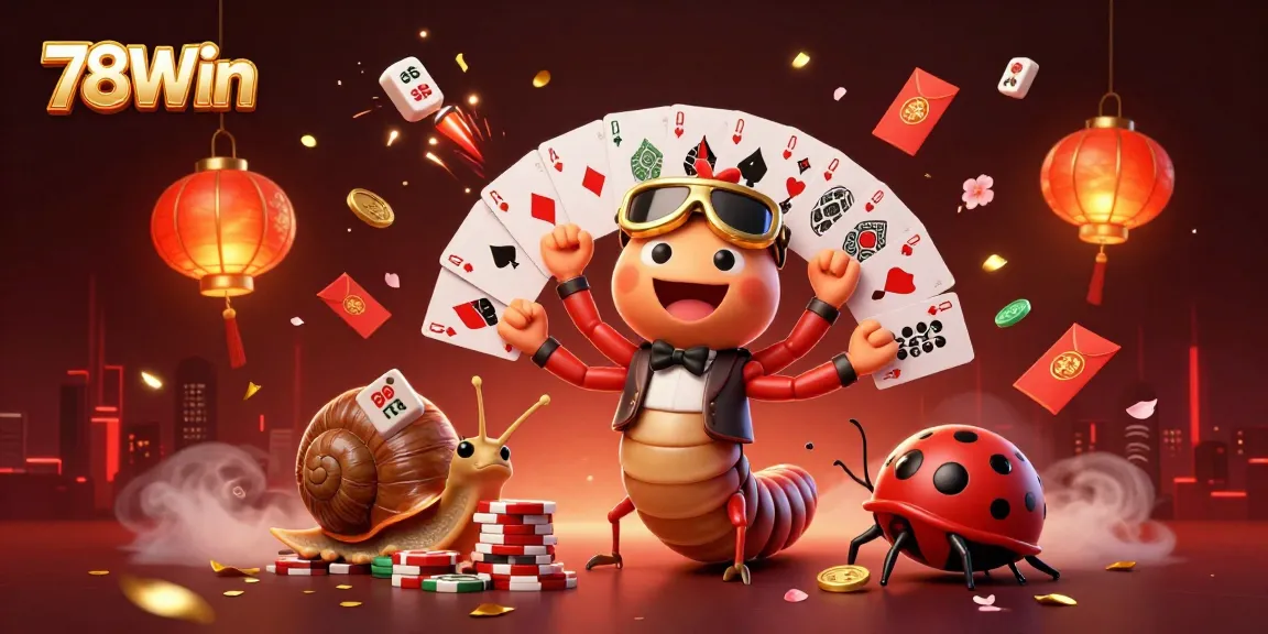 78Win features a vibrant casino scene with animated characters and dynamic gaming elements.