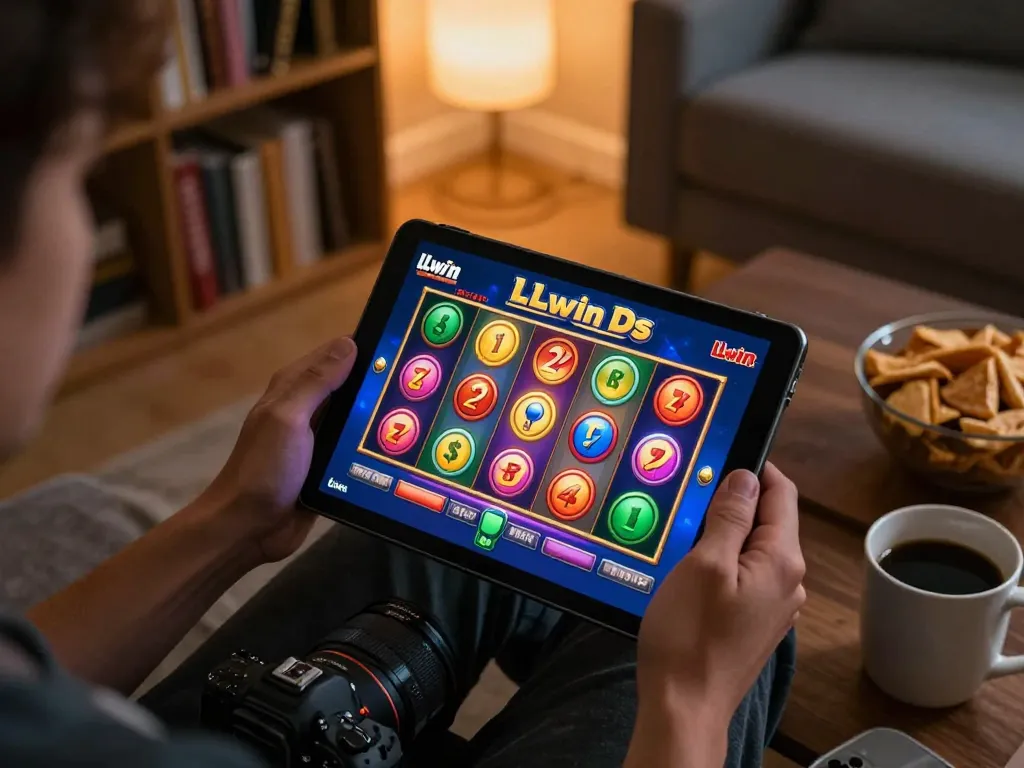 Engaging online gaming session with LLwin app showcasing colorful slot game.