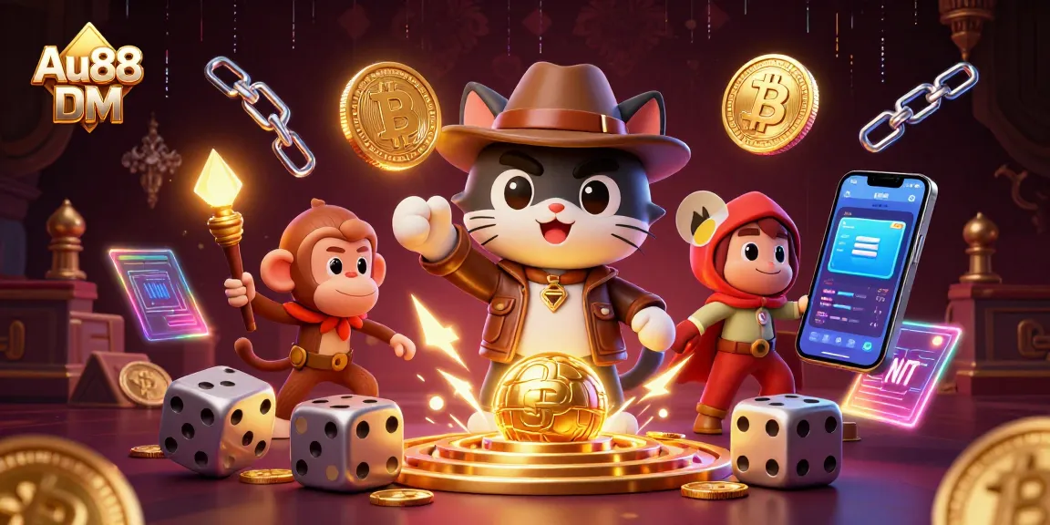 Win big at Au88 DM while exploring exciting casino treasures in a vibrant 3D adventure.