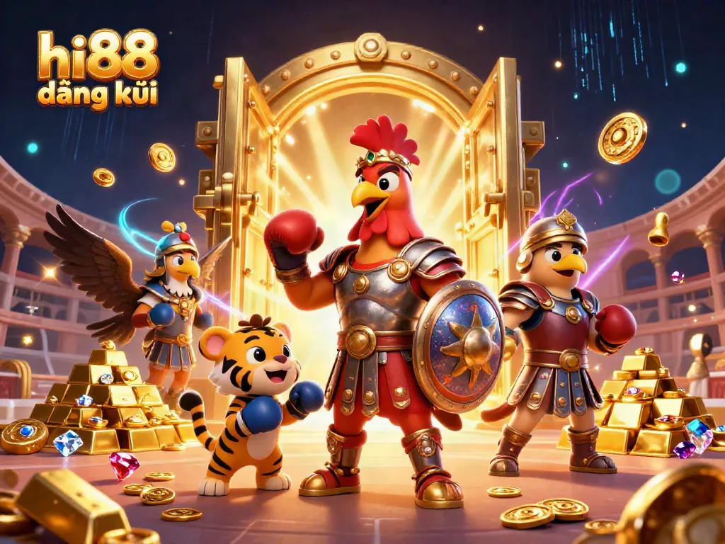 Engage in epic fun with hi88 đăng ký and combat-ready characters amidst treasures of casino glory!