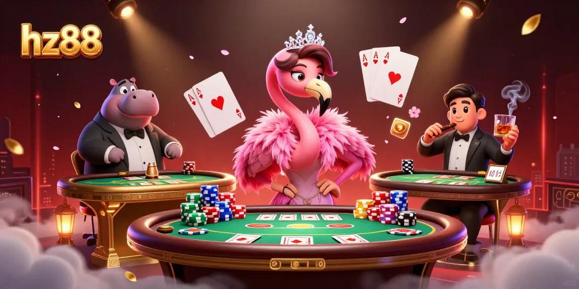 Experience the vibrant world of hz88 with a lively casino scene featuring interactive game elements and engaging characters.