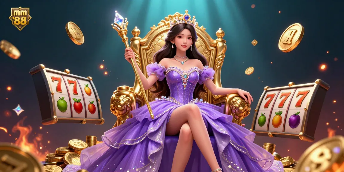 Feel the thrill with mm88 as a majestic figure embodies luxury and excitement in this casino-themed digital art.