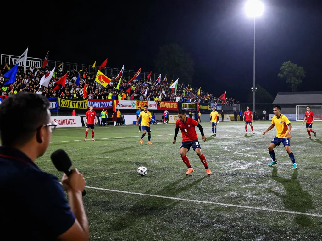 Live soccer action at socolivekz.uk with players in bright jerseys under stadium lights.
