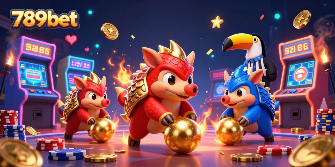 Watch 789bet's cartoon pangolins compete in an exciting casino showdown!