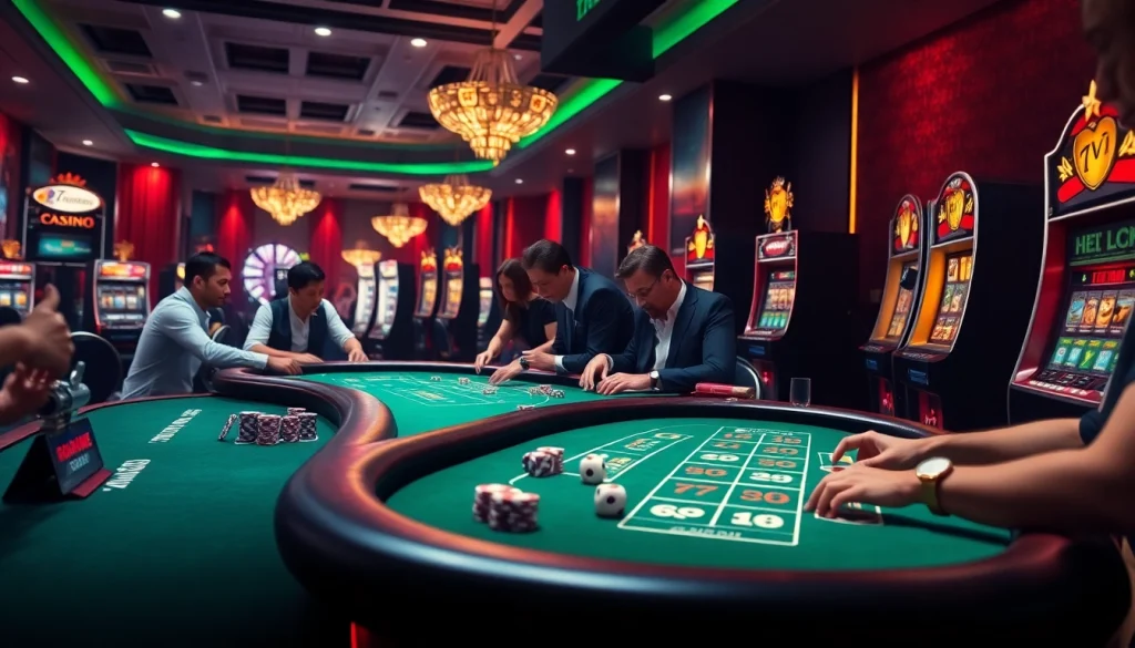 Experience esports with 7m tỷ số trực tuyến in a vibrant digital casino setting, showcasing betting excitement.