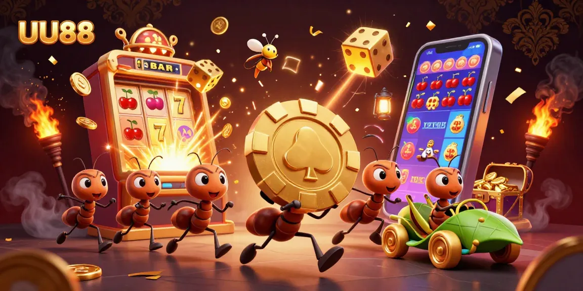 Experience the excitement of UU88 with a team heist in a rich 3D casino scene.