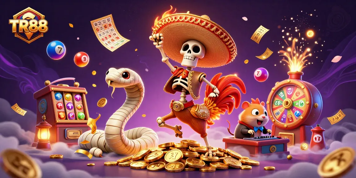 Play to win with TR88 at an exciting casino filled with color and energy!